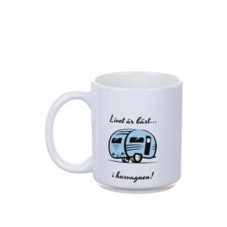 Mugg husvagn BLÅ H10cm
