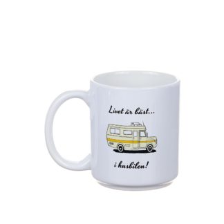 Mugg Husbil GUL H 10cm