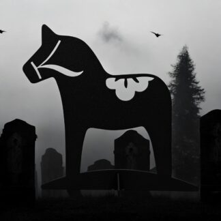 Dalahäst i plåt H19cm