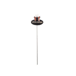 Stick djur Välkommen med fjäril 17xH60cm