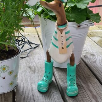 Anka Tina Ljusgrön H25cm
