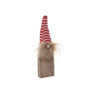 Tomte randig RÖD H25cm