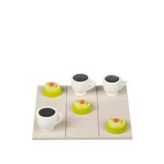 Tre i rad kaffe/princesstårta 19x19cm