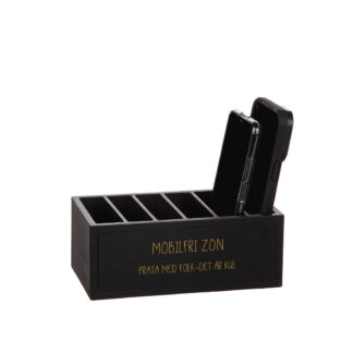 Trälåda Mobilfri zon SVART