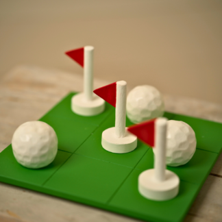 Tre i rad golf 19x19cm