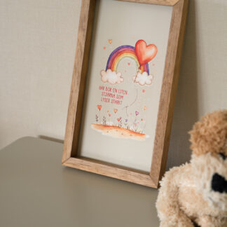 Trätavla "Här bor en liten stjärna... Strl.15x25cm