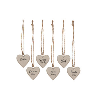 Hjärta med text Finaste vän 4 cm