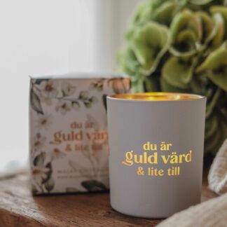 Majas Cottage lykta Du är guld värd och lite till