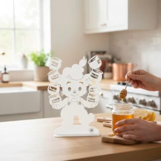 BAMSE med honungsburkarna VIT